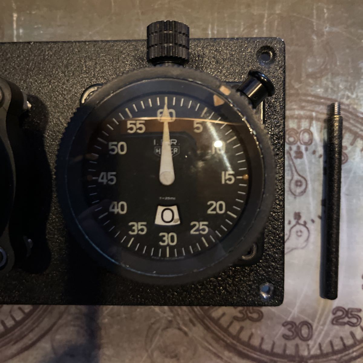 HEUER ストップウォッチ AIRCRAFT Chronograph 航空時計 手巻き 