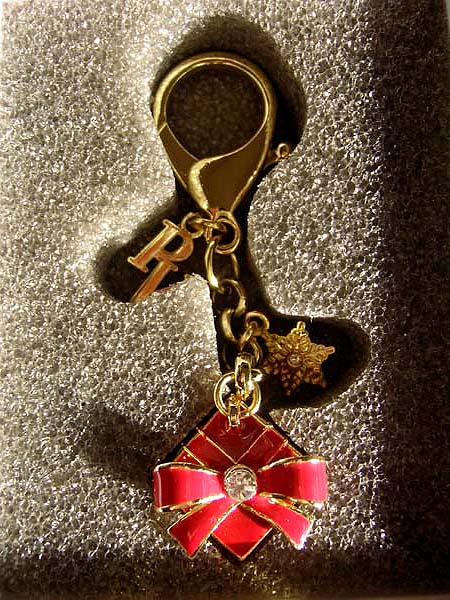 Ponte Vecchio ポンテヴェキオの赤リボンBOXキ-フォルダ-/非売品_3