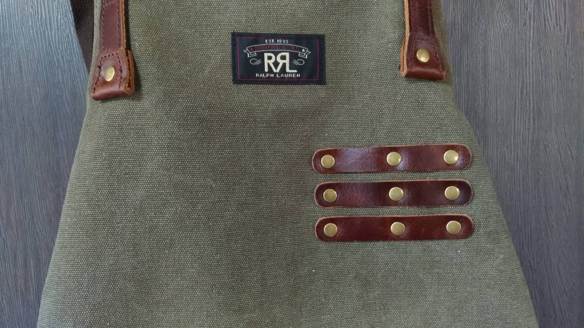1円スタート送料無料 DOUBLE RL 【未使用】RRL キャンバスレザー