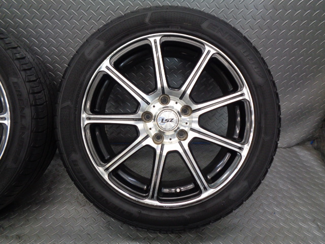 バリ山! 社外 LSZ 17 インチ ホイール タイヤ 4本 215/50R17 7J 114.3 