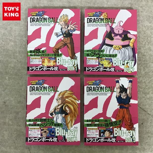 1円～ ドラゴンボール改 魔人ブウ編 Blu-ray BOX 1，2，4，5巻セット