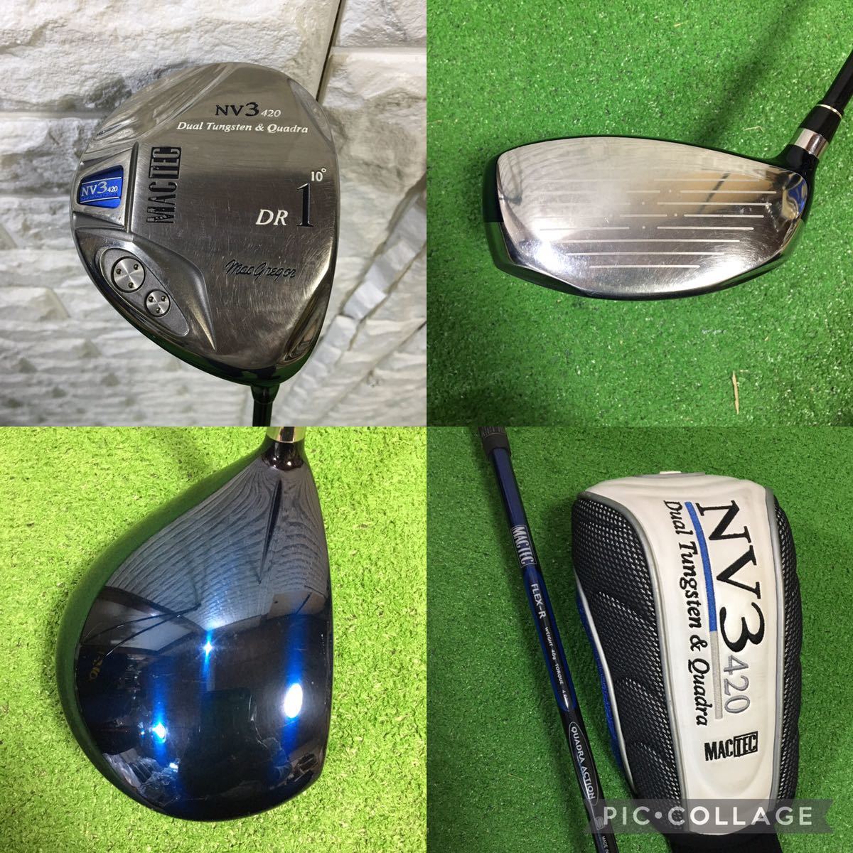 ゴルフ MacGregor MACTEC 3本セット 1W U3 U5 SR