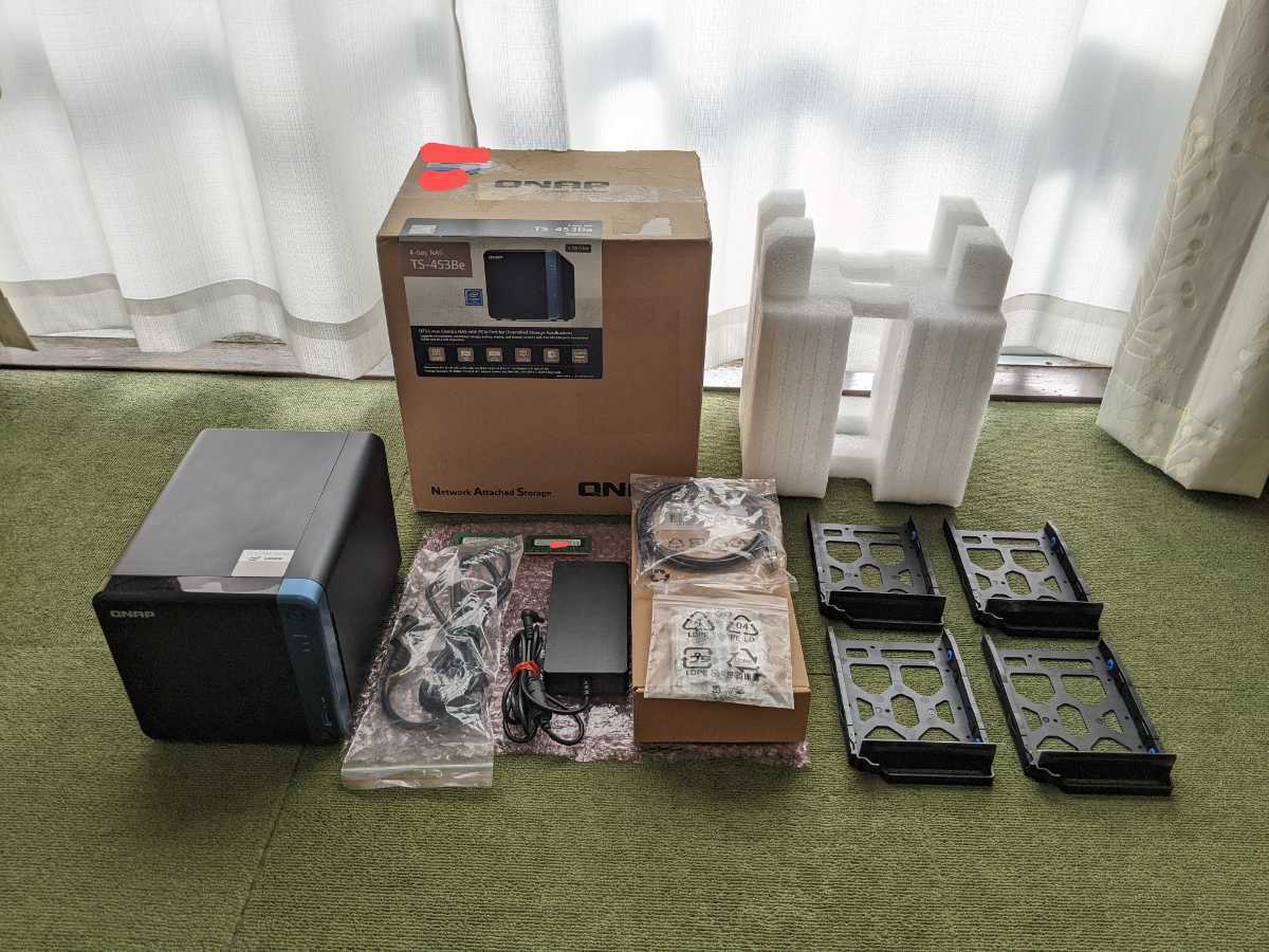 QNAP TS-453Be 16GBメモリ 4ベイNAS 送料無料 30日保証 TS-453Be