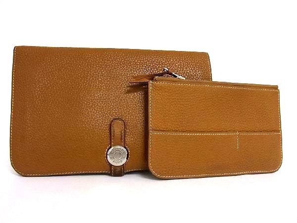 1円 □美品□ HERMES エルメス ドゴンGM トリヨンクレマンス シルバー 