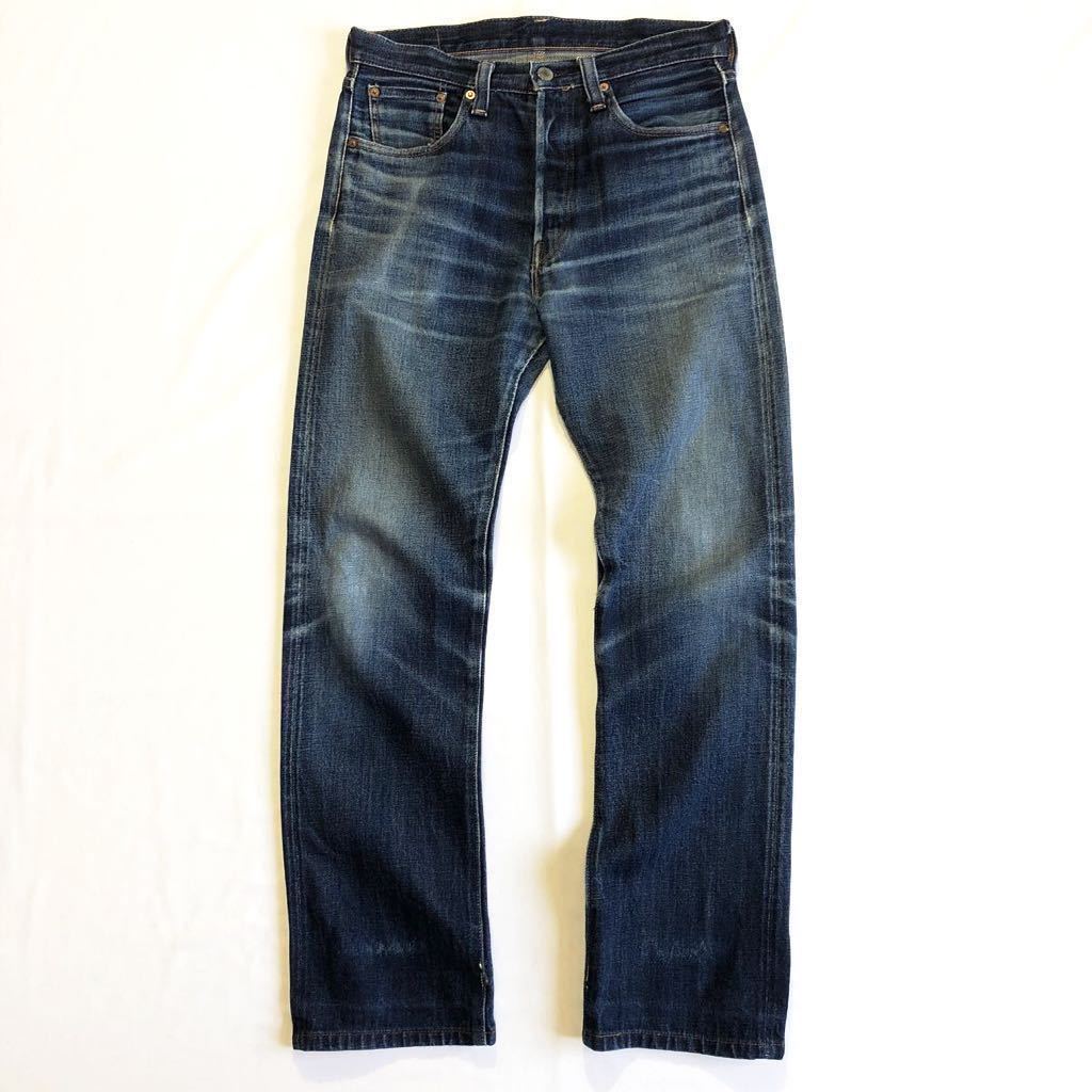 ヒゲ美色☆LEVIS 501XX 復刻 W31 LVC 片面 ビンテージ リーバイス 501XX 47501 レプリカ ビッグE BigE ハチノス 日本製 リーバイス 復刻 501XX ヴィンテージ加工 メンズ 大戦モデル