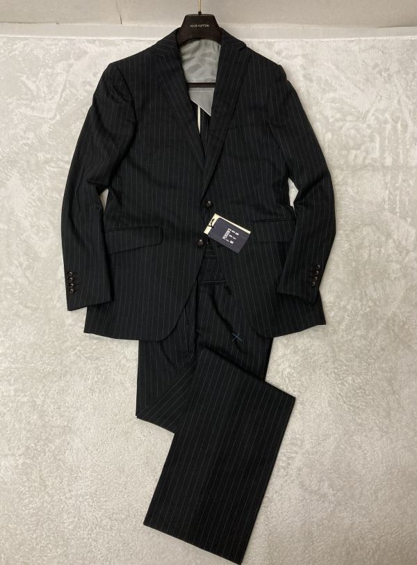 未使用 person\'s for men ブラック スーツ AB4 背抜き ネーム入 未使用 person\'s for men ブラック スーツ AB4 背抜き ネーム入
