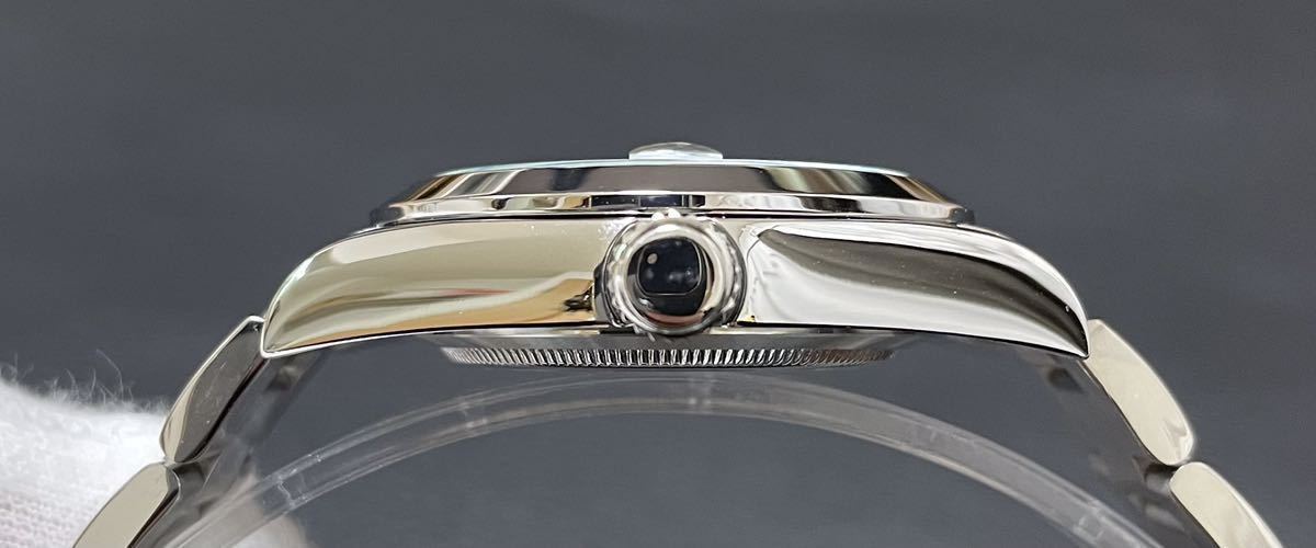 1円～ SEIKO カスタム 裏スケ 白 青 GMT mod ホワイト 自動巻 手巻き 