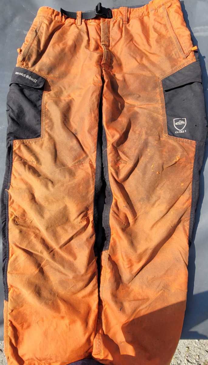 モンベル プロテクション ロガーパンツ チェーンソー防護ズボンXL（林業 トーヨ ゼノア 共立 やまびこ スチール 薪ストーブ ハスクバーナ）