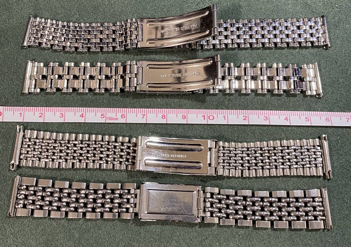 完全売り切り!! ステンレスライスブレス 4本セット 18mm .19mm.16mm 