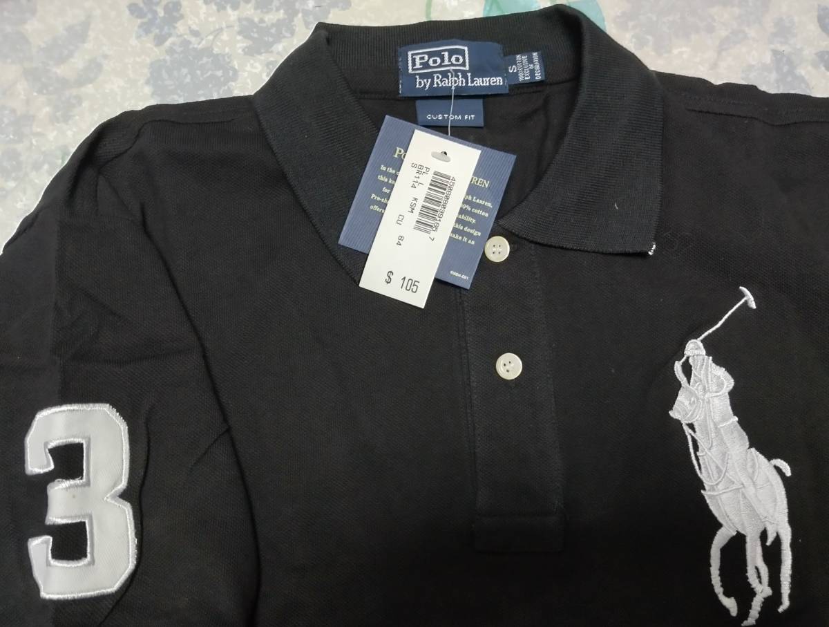 ☆ 未使用・タグ付！ ブラック POLO RALPH LAUREN (ポロ ラルフ