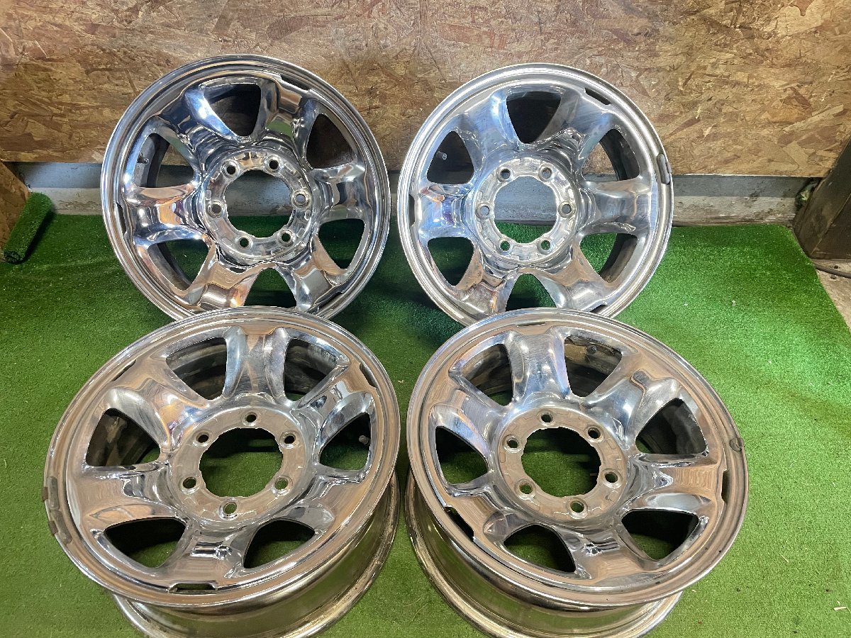  ② トヨタ 185ハイラックスサーフ SSR-Vリミテッド限定車純正 16インチ 7J +15 PCD139.7 6H メッキ スチール 逆ゾリ 4本セット(純正品)｜売買されたオークション情報、yahooの商品情報をアーカイブ公 6穴