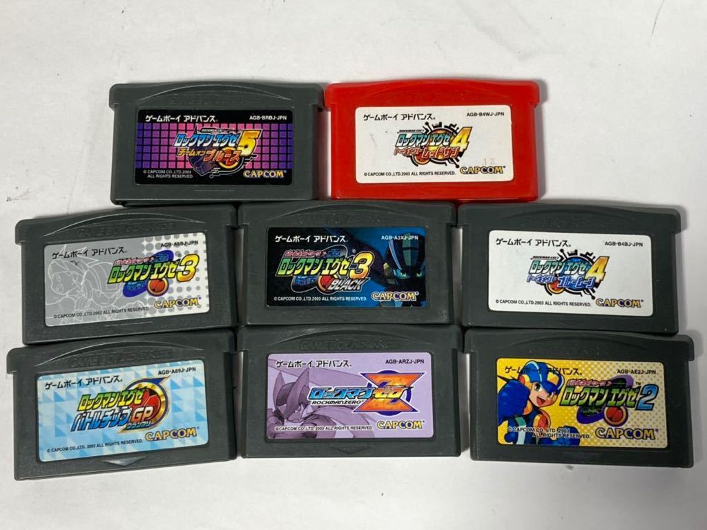ZA-7☆GBA ゲームボーイアドバンスソフト8本セット！ロックマンエグゼ2