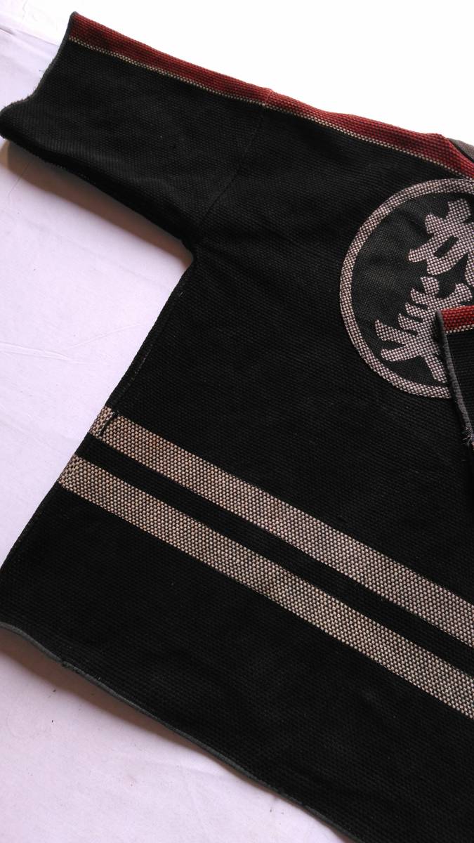 消防服 古布 刺子 木綿 レトロ - 古布 木綿 火消し半纏 消防半纏