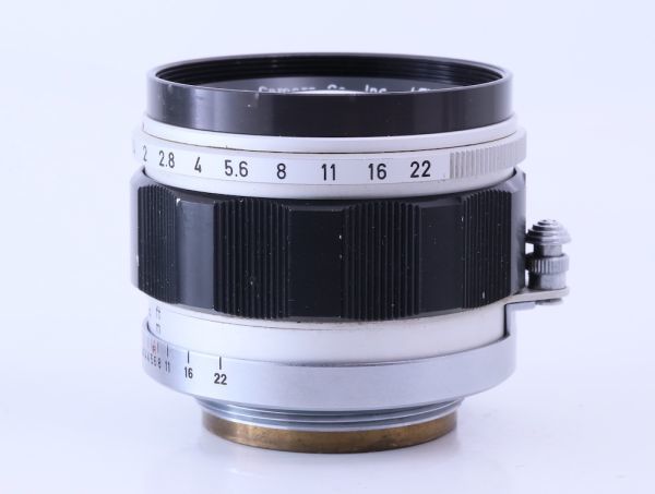 良品 Canon 50mm F/1.4 ライカL39レンズ、純正フード、フィルター付 50mm CANON F1.4 Antiquary(アンティクアリィ) f1.5 ライカスクリューマウント