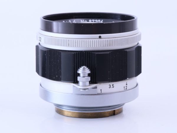良品 Canon 50mm F/1.4 ライカL39レンズ、純正フード、フィルター付 50mm CANON F1.4 Antiquary(アンティクアリィ) f1.5 ライカスクリューマウント