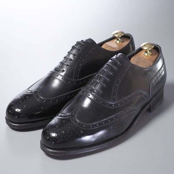 MD7032//未使用*フットジョイ/footjoy*メンズ/ウイングチップ/フルブローグ/レザーシューズ/革靴/黒/ブラック BOA フューエル フットジョイ（FOOT PROVENCE JUNIOR 0
