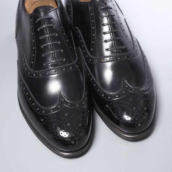 MD7032//未使用*フットジョイ/footjoy*メンズ/ウイングチップ/フルブローグ/レザーシューズ/革靴/黒/ブラック BOA フューエル フットジョイ（FOOT PROVENCE JUNIOR 0