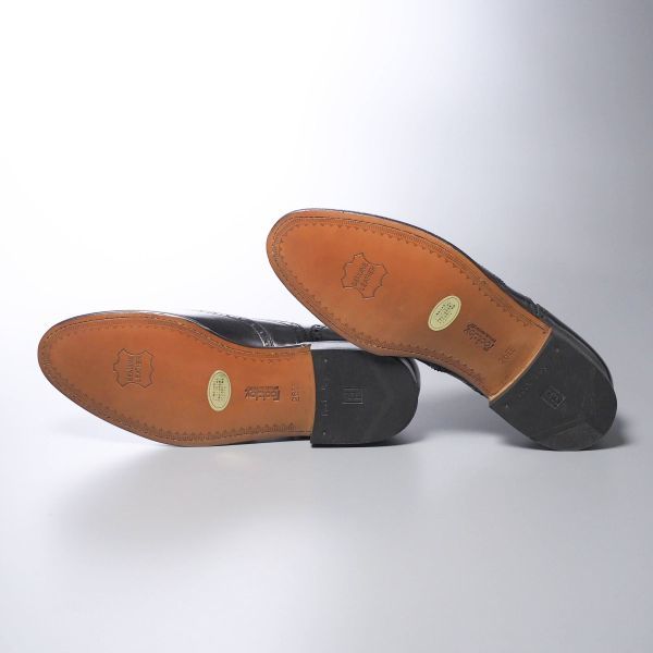 MD7032//未使用*フットジョイ/footjoy*メンズ/ウイングチップ/フルブローグ/レザーシューズ/革靴/黒/ブラック BOA フューエル フットジョイ（FOOT PROVENCE JUNIOR 0