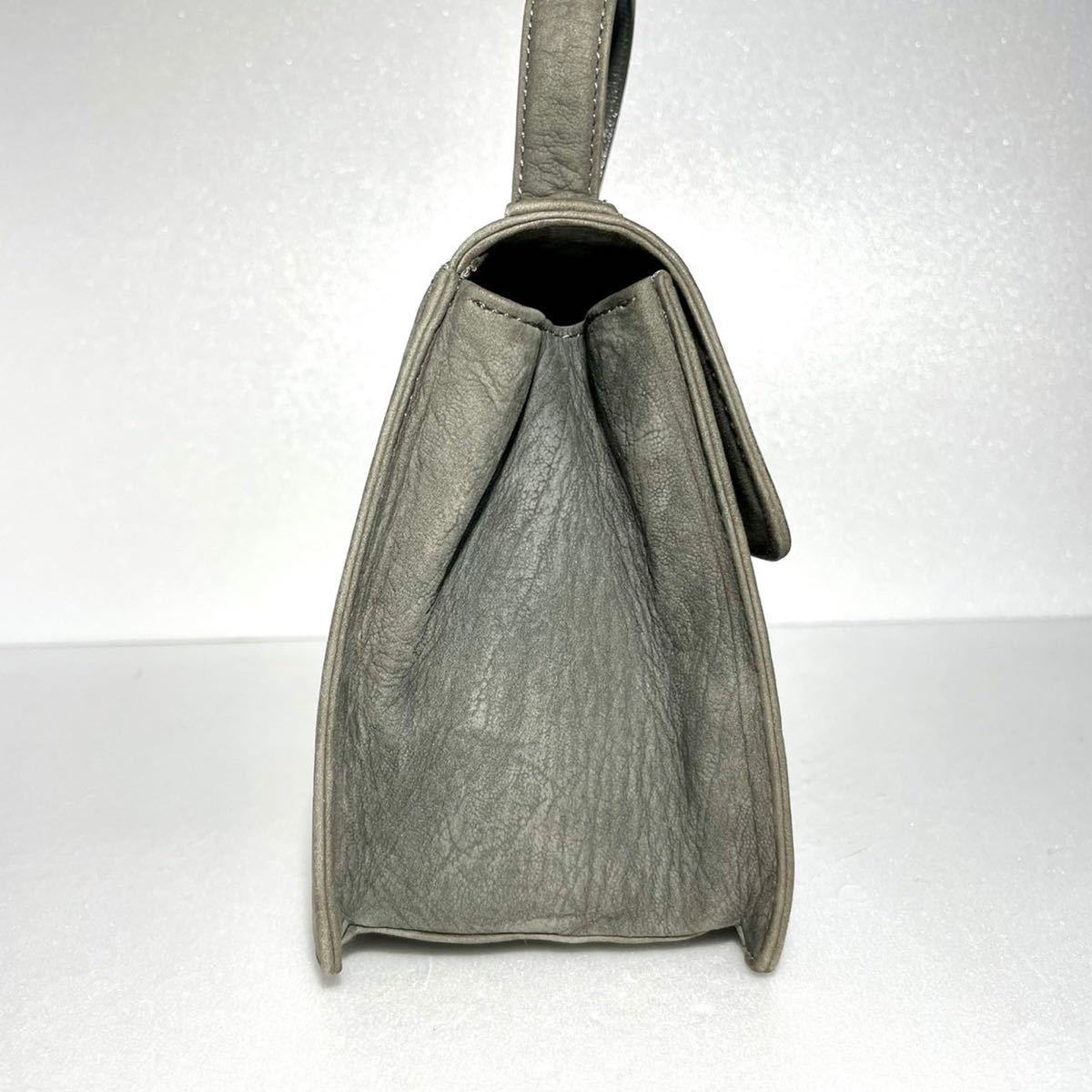 良品】Elephant leather エレファントレザー 象革/ハンドバッグ