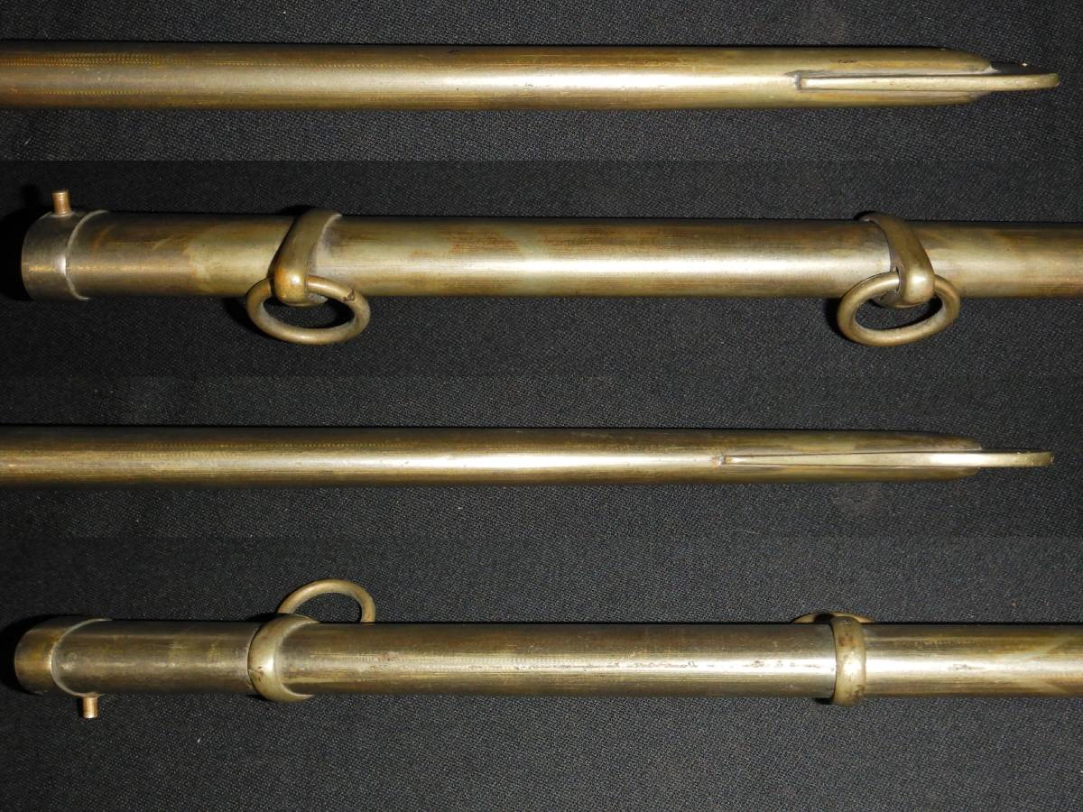 戦前警察・巡査用サーベル鞘・極美品・折畳駐爪用（日本軍刀緒日本陸軍