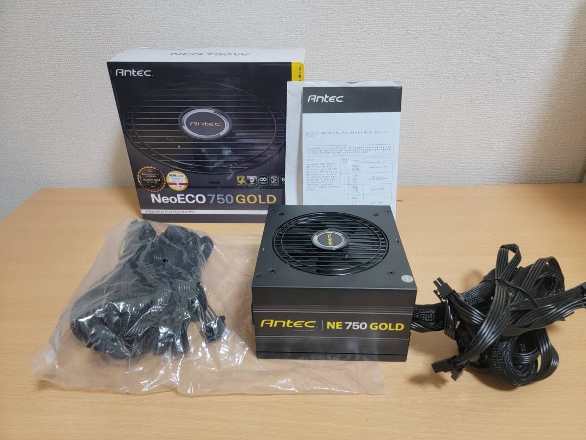 美品】電源ユニット ANTEC NeoECO 750 GOLD Antec NeoECO Gold NE750G 