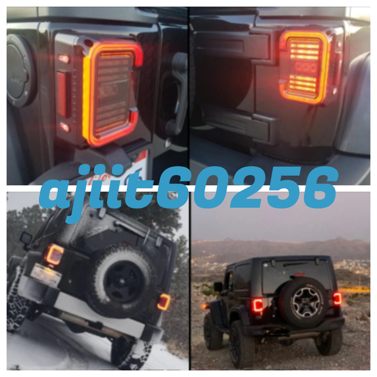 ☆HK009:ジープ ラングラー LED テール ライト JK JKU 2007-2017 