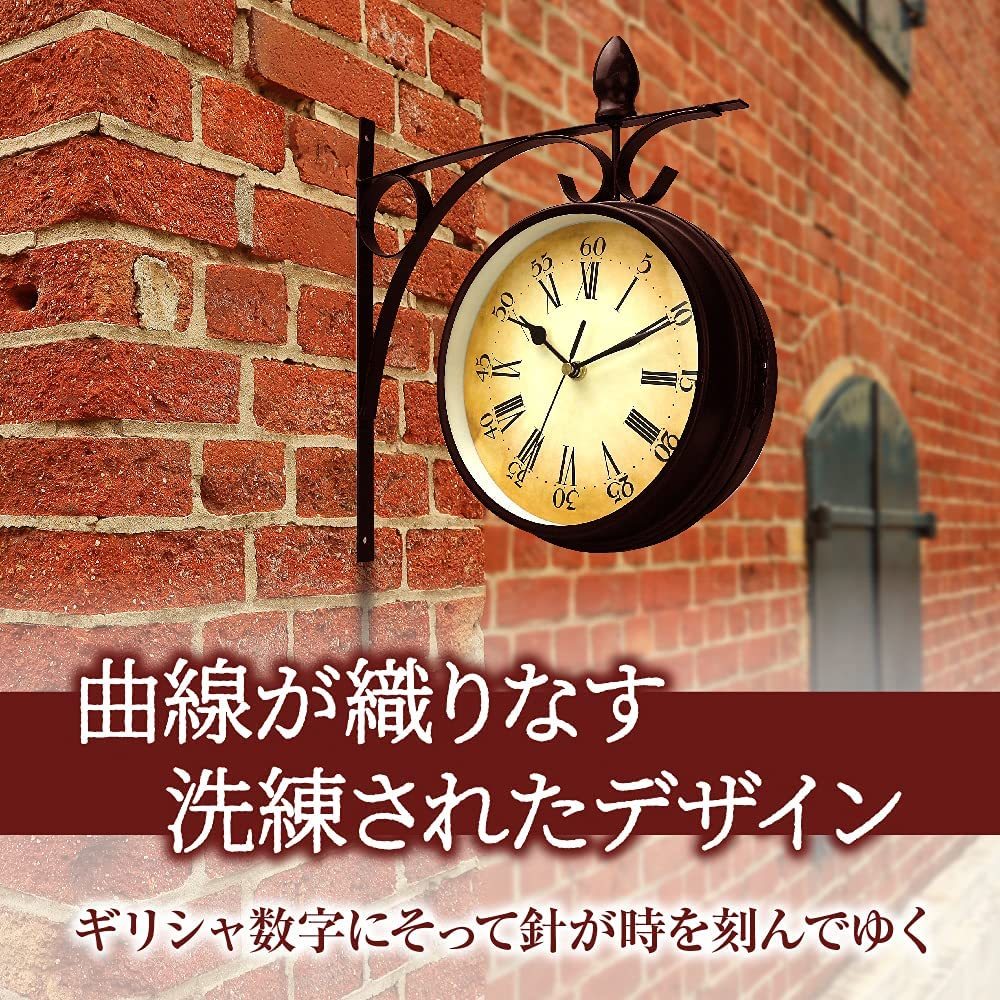 50cm 特大 メタル壁掛け時計 レトロ クラシック スタイル デザイン 金 最大62 Offクーポン