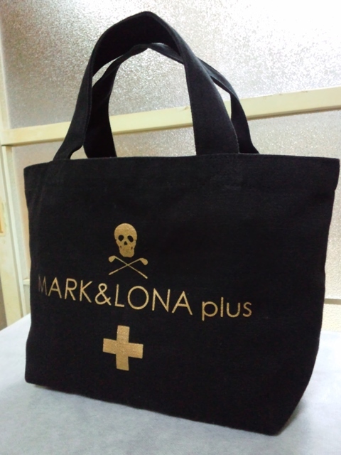 限定品/良品〇MARK＆LONA＋ 多目的カートバッグ キャンバス地 黒色 スカル＆ブランドロゴ 