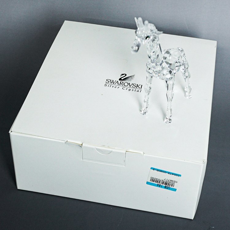 レア/保管品/1円】スワロフスキー SWAROVSKI クリスタル キリンの