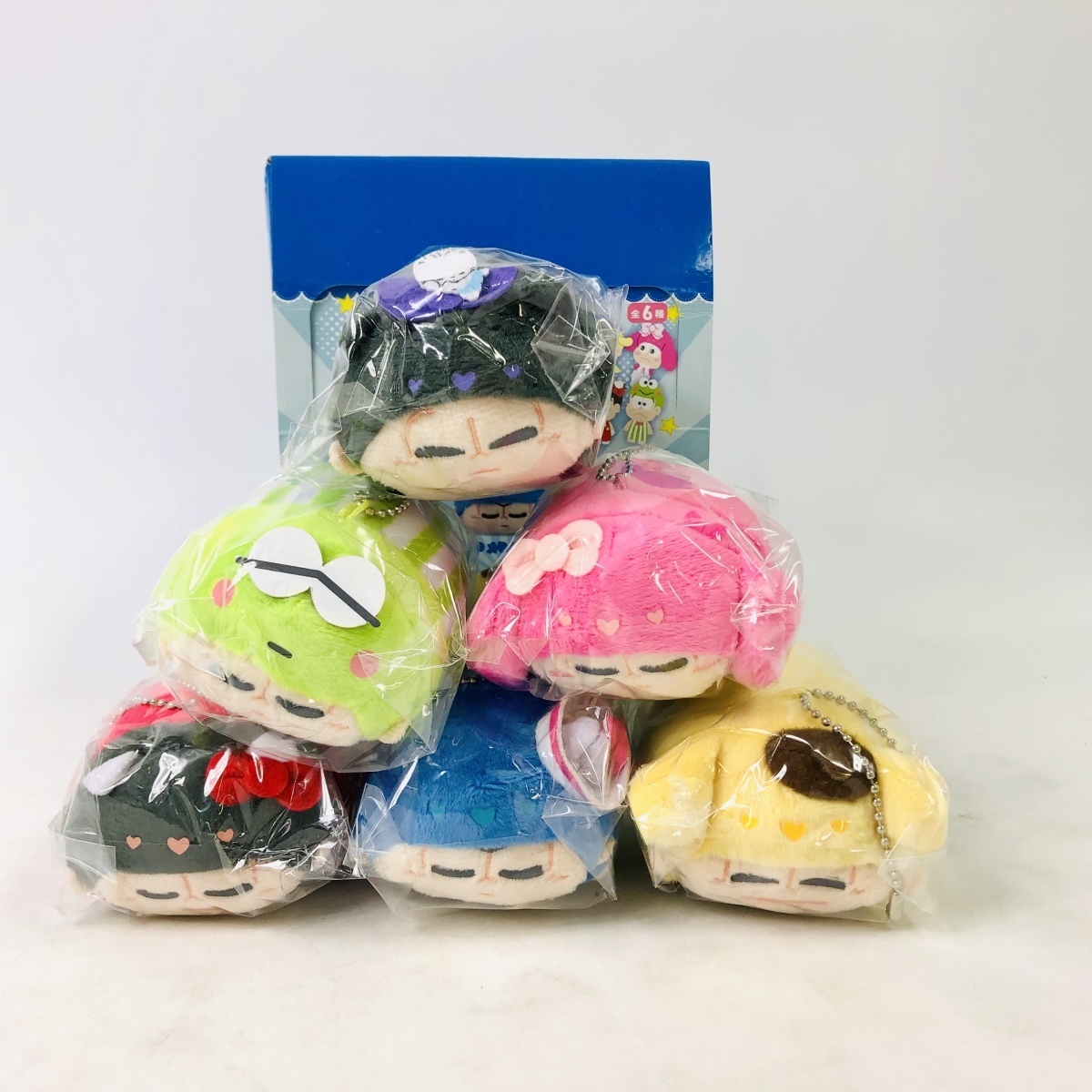 新古品 おそ松さん サンリオ ぽてコロマスコット うたたねver. 1BOX 6