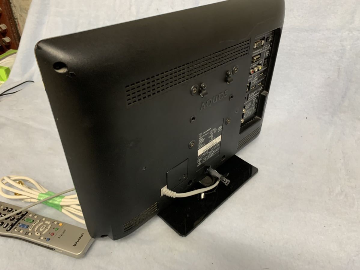 SHARP 液晶テレビ LC-19K5 一人暮らしに アンテナ線2m付き すぐ見れ