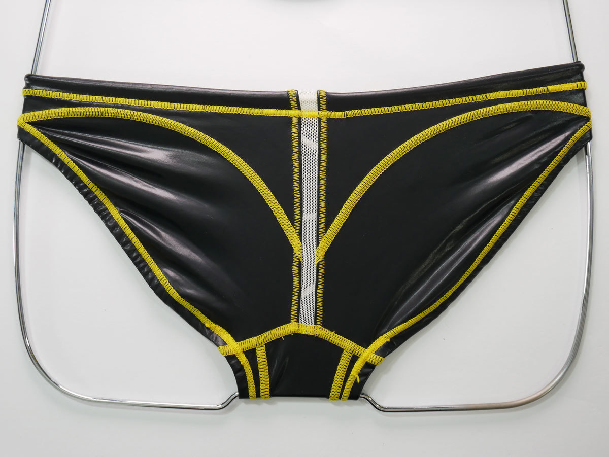 mizuno ミズノ RQ-632型 ポロパン 競パン ブラック×イエローステッチ M