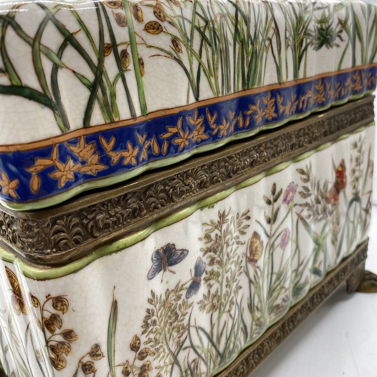 Wong Lee 0 WL - Porcelain Etsy Vintage Box with 日本 lee 香港 ウォンリー 中国美術Wong HIGH