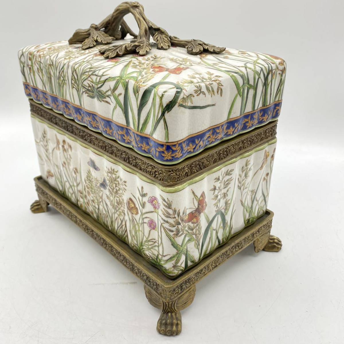 Wong Lee 0 WL - Porcelain Etsy Vintage Box with 日本 lee 香港 ウォンリー 中国美術Wong HIGH