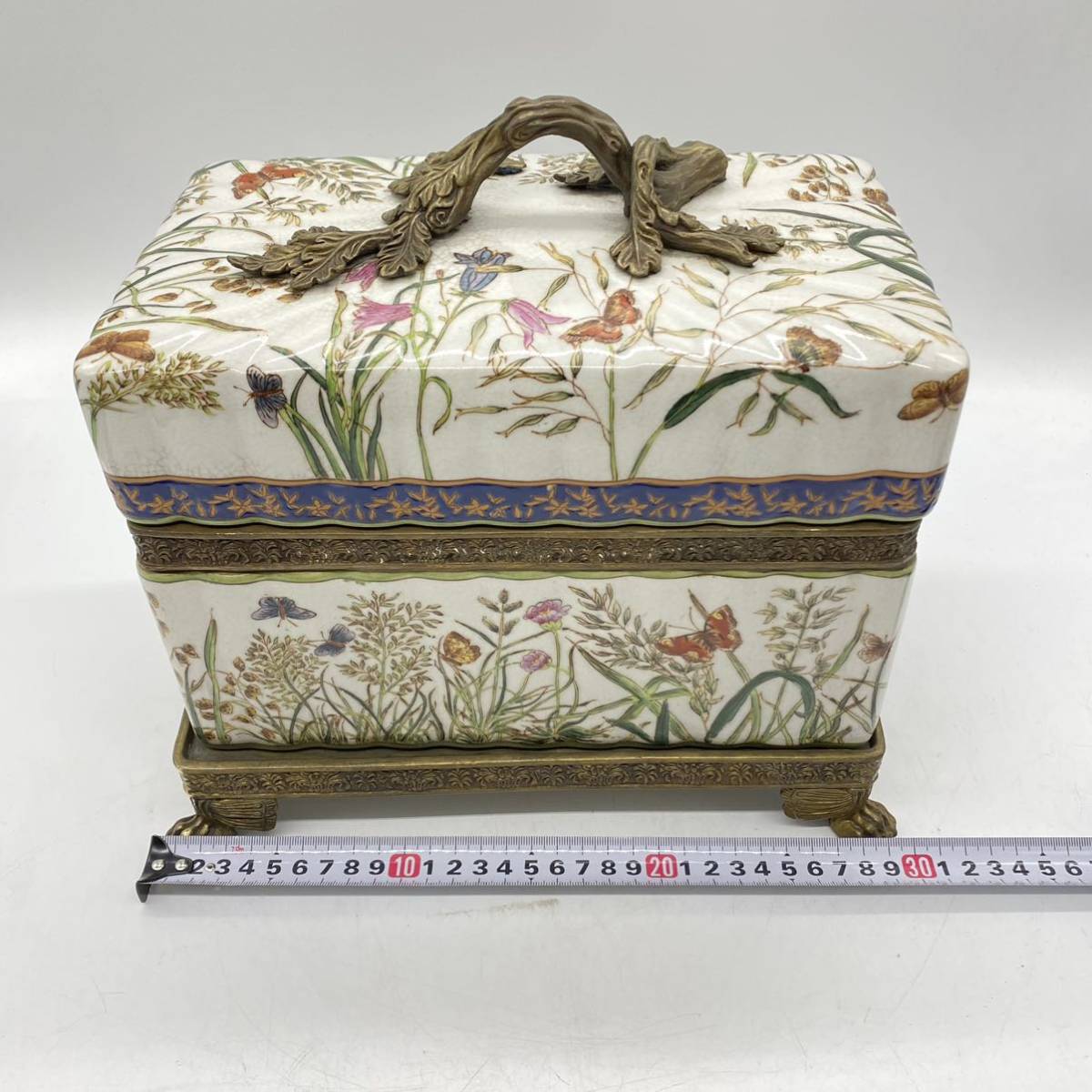 Wong Lee 0 WL - Porcelain Etsy Vintage Box with 日本 lee 香港 ウォンリー 中国美術Wong HIGH