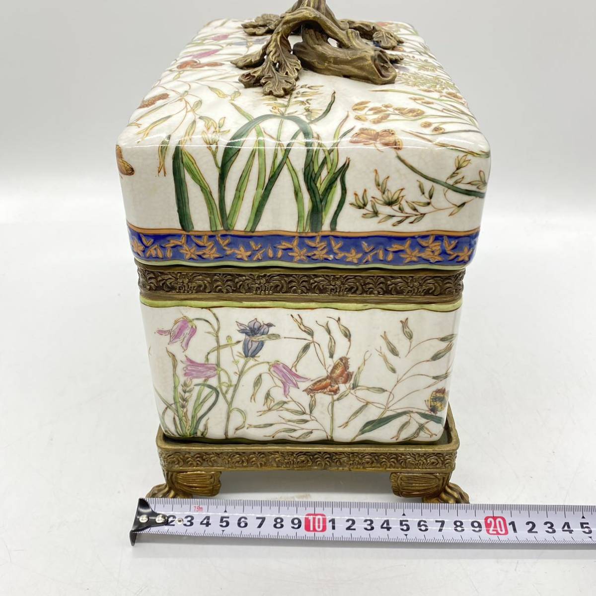 Wong Lee 0 WL - Porcelain Etsy Vintage Box with 日本 lee 香港 ウォンリー 中国美術Wong HIGH
