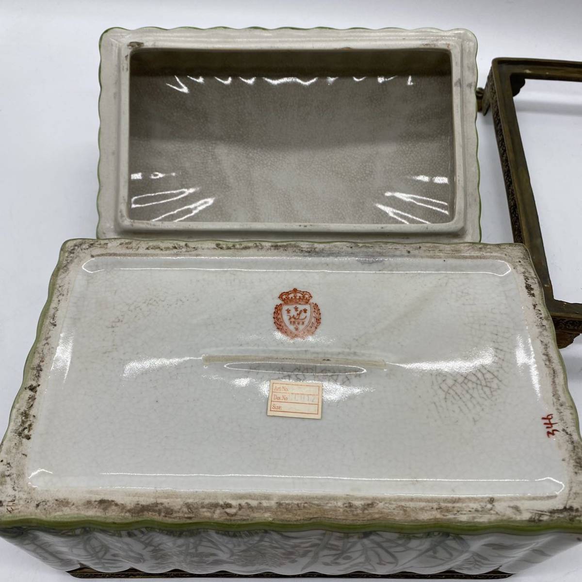 Wong Lee 0 WL - Porcelain Etsy Vintage Box with 日本 lee 香港 ウォンリー 中国美術Wong HIGH