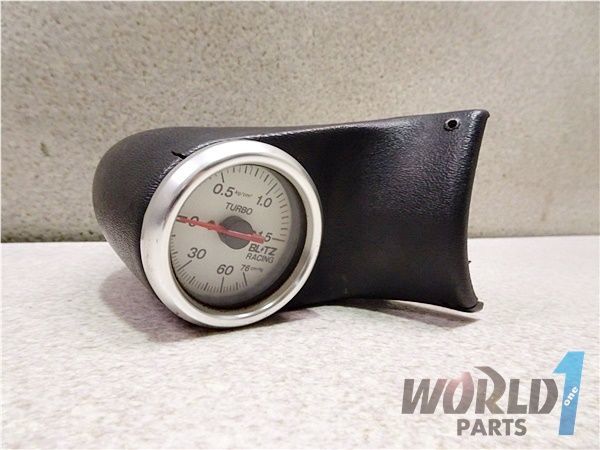 最新作，大人気 ブリッツ BLITZ 機械式 ターボメーター &phi;60 計器 ブースト計 汎用ピラーホルダー付き ホワイト S13 PS13 RS13 RPS13 R32 R33 R34 C33 訳有(追加メーター)｜売買されたオークション情報、yahooの商品情報 追加メーター