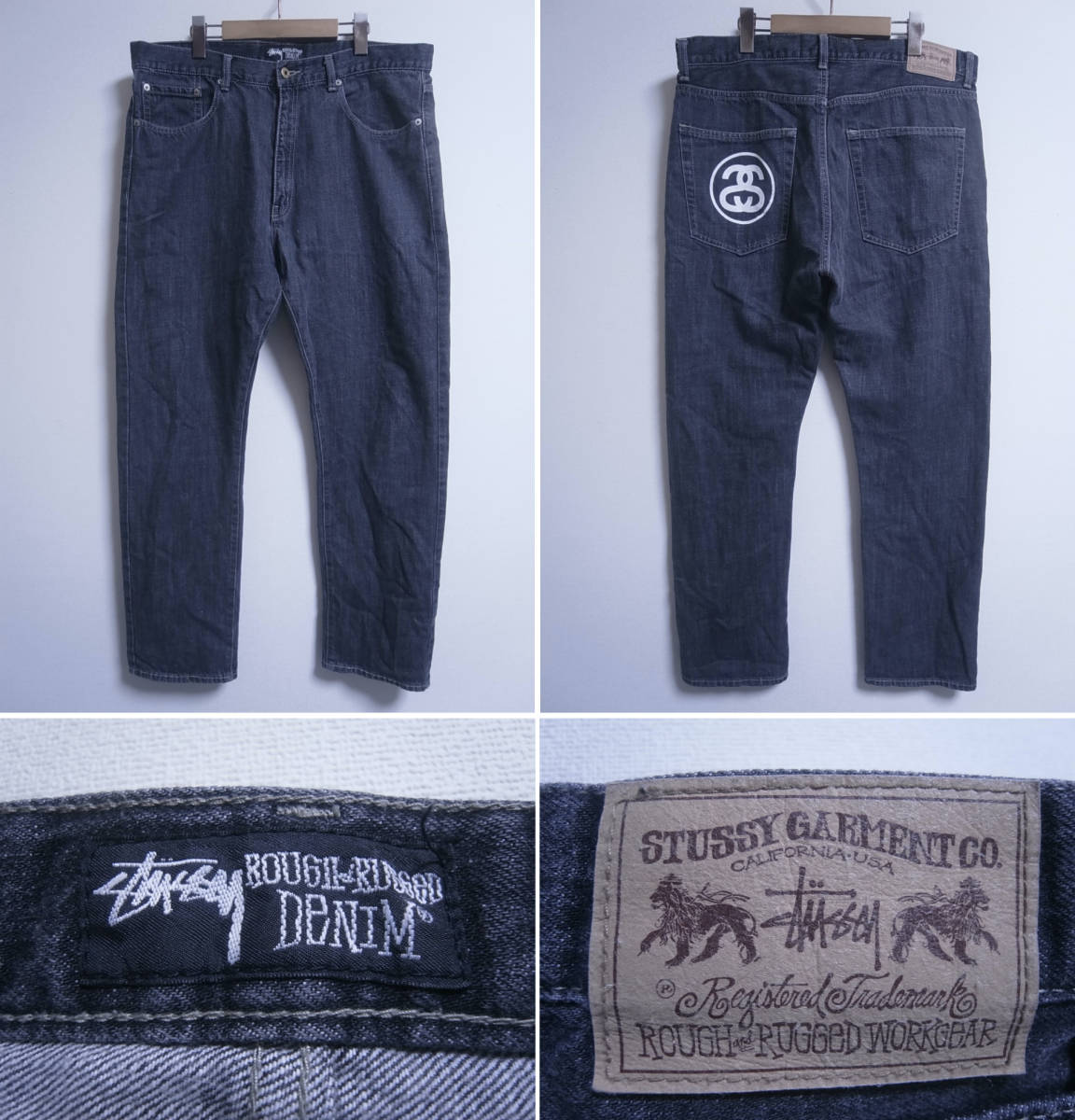 X4/6019☆ストリート☆ステューシー STUSSY ROUGH & RUGGED WORKGEAR 