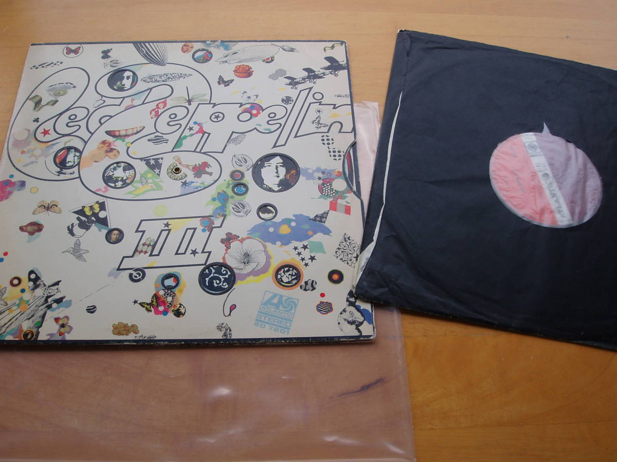 Led Zeppelin III - LED UK ZEPPELIN 0 UKオリジナルLP RED⁄PLUMラベル A5⁄