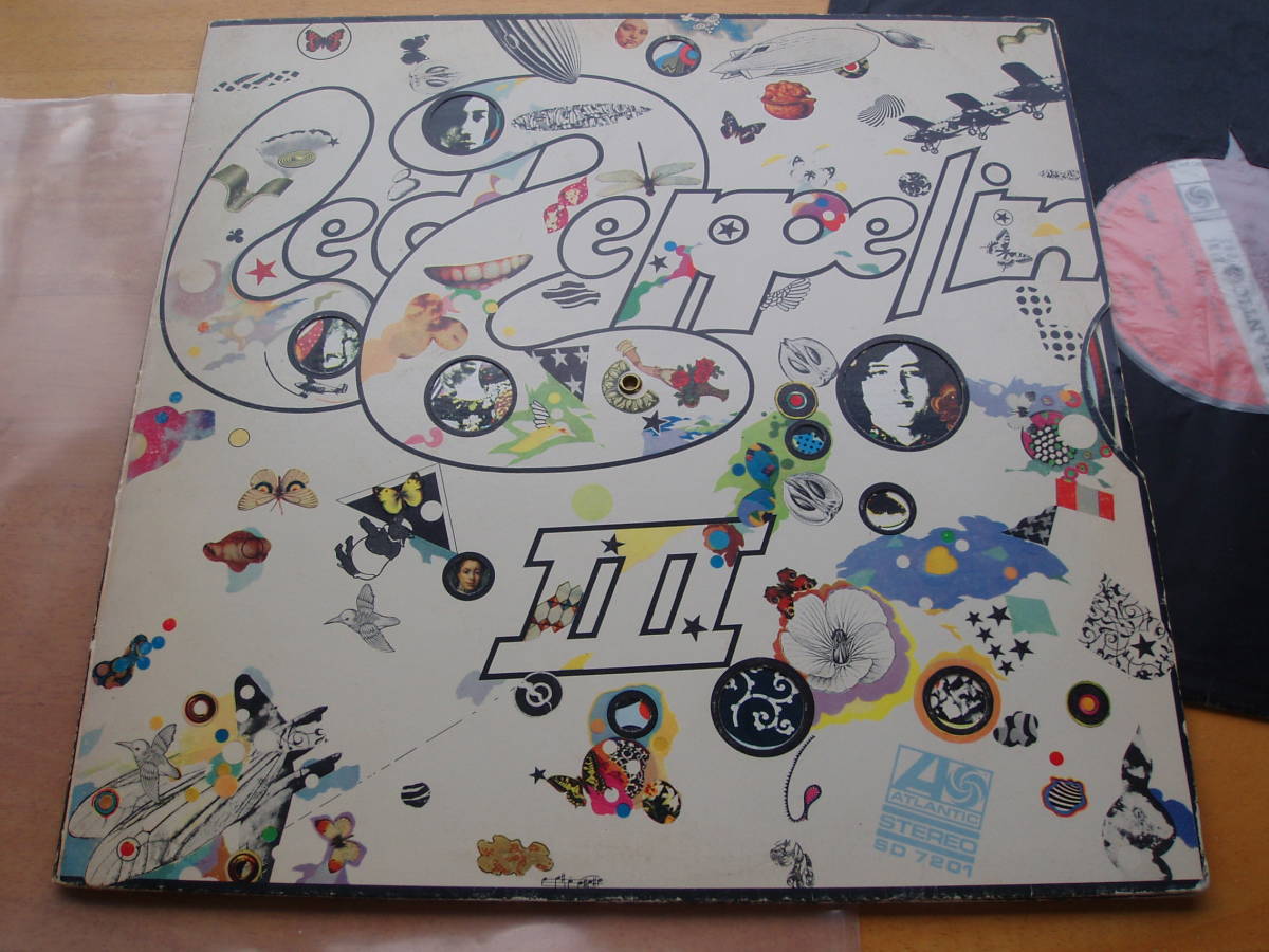 Led Zeppelin III - LED UK ZEPPELIN 0 UKオリジナルLP RED⁄PLUMラベル A5⁄