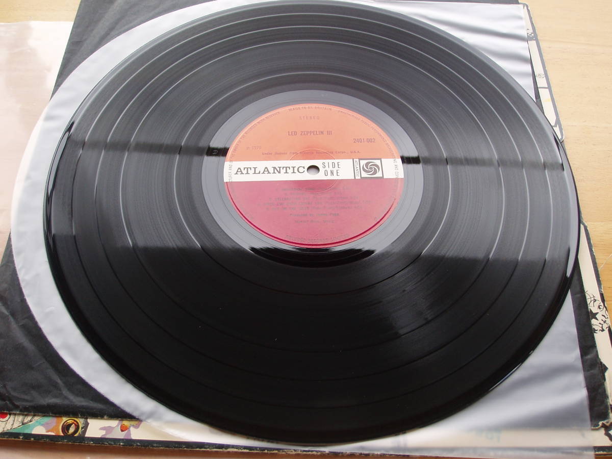 Led Zeppelin III - LED UK ZEPPELIN 0 UKオリジナルLP RED⁄PLUMラベル A5⁄