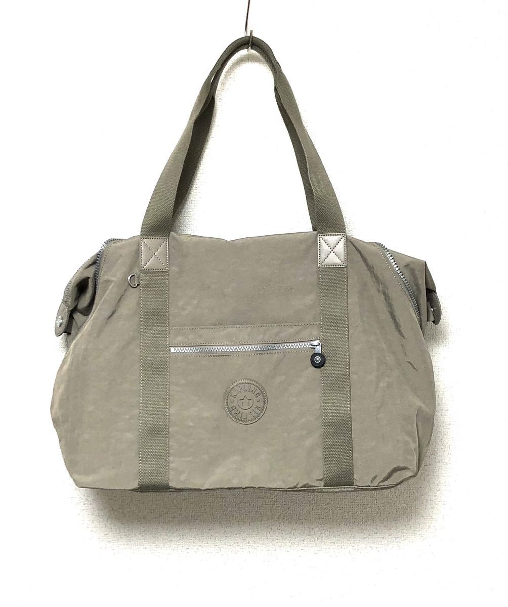 【全国無料，低価】 Kipling キプリング ボストンバッグ 大容量 ベージュ 肩掛け(キプリング)｜売買されたオークション情報、yahooの商品情報をアーカイブ公開 - オークファン キプリング