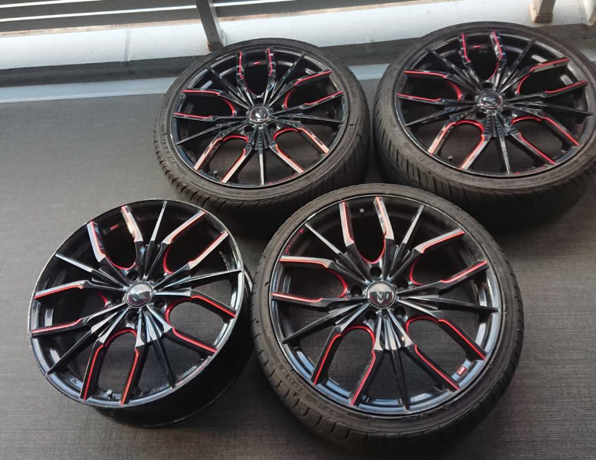 レオニス 19インチ CPD114.3 7.5j 4本 タイヤはおまけ インテグラ 