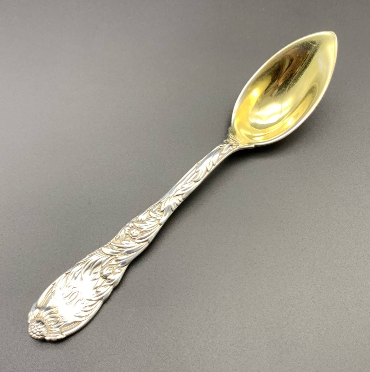 Sale☆アールヌーボー ジャポニズム Tiffanyティファニー 菊文純銀 