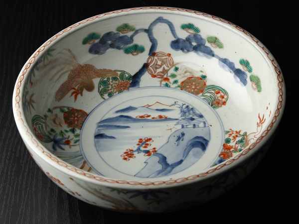 古伊万里 染錦 | 大鉢 iichi 唐華文 日々の暮らしを 明治時代