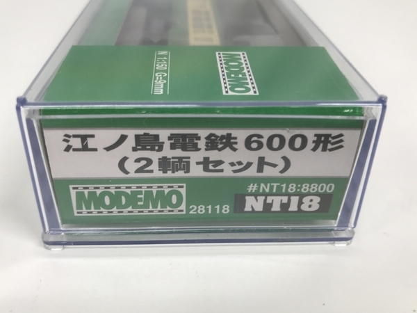 MODEMO NT18 江ノ島電鉄 600形 2輌セット Nゲージ 鉄道模型 中古 美品