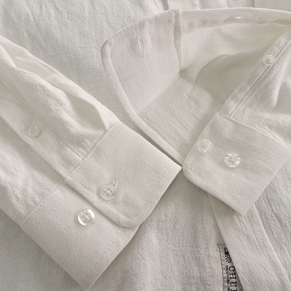 チュウベイ 春夏 CHUBEI 新品 2022年 裏毛 コットン パンツ スウェット シャツ バンドカラー 半袖 カーゴ L ポケット ショート
