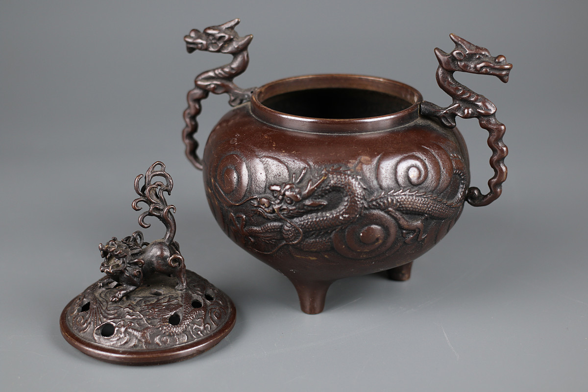 高岡銅器　鋳銅製夏目型香炉　吉秀作 香炉」の落札相場・落札価格 Yahoo!オークション 「吉秀 - 2026年最新
