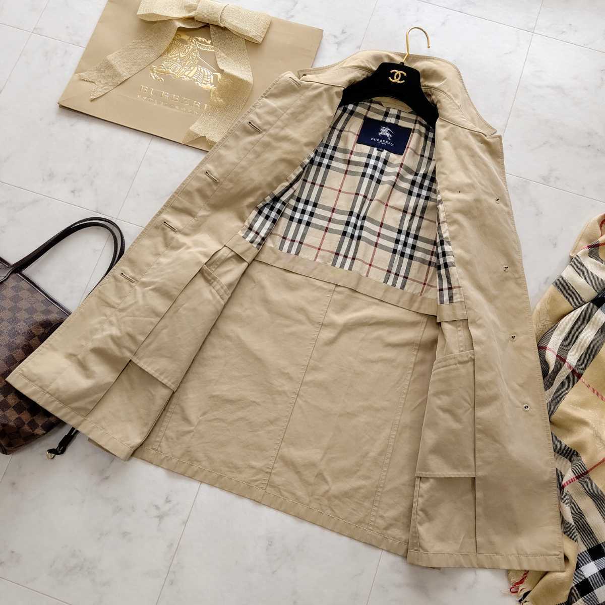 大きいサイズ 良品 BURBERRY バーバリーロンドン ステンカラーコート